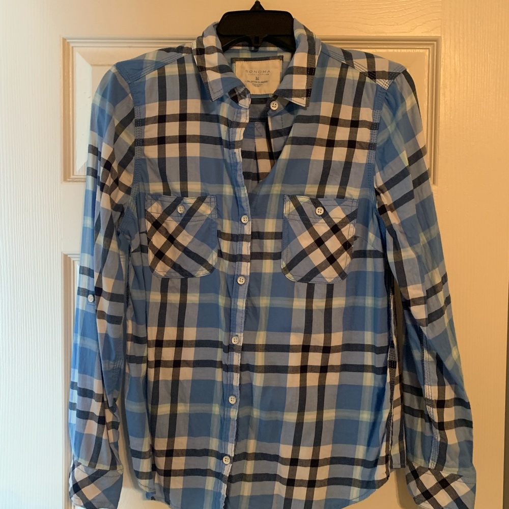 Plaid button down